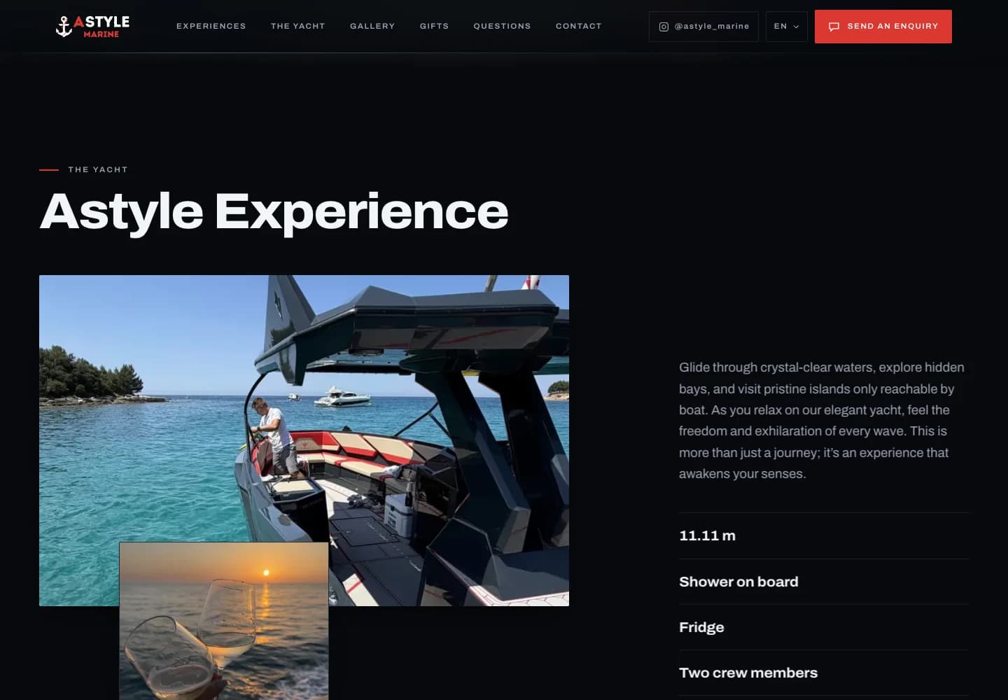 Le site d’AstyleMarine présentant le yacht et ses caractéristiques.